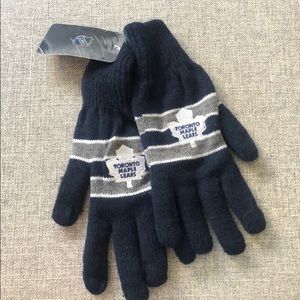 NHL Official Lined Toronto Maple Leafs Gloves NWT
